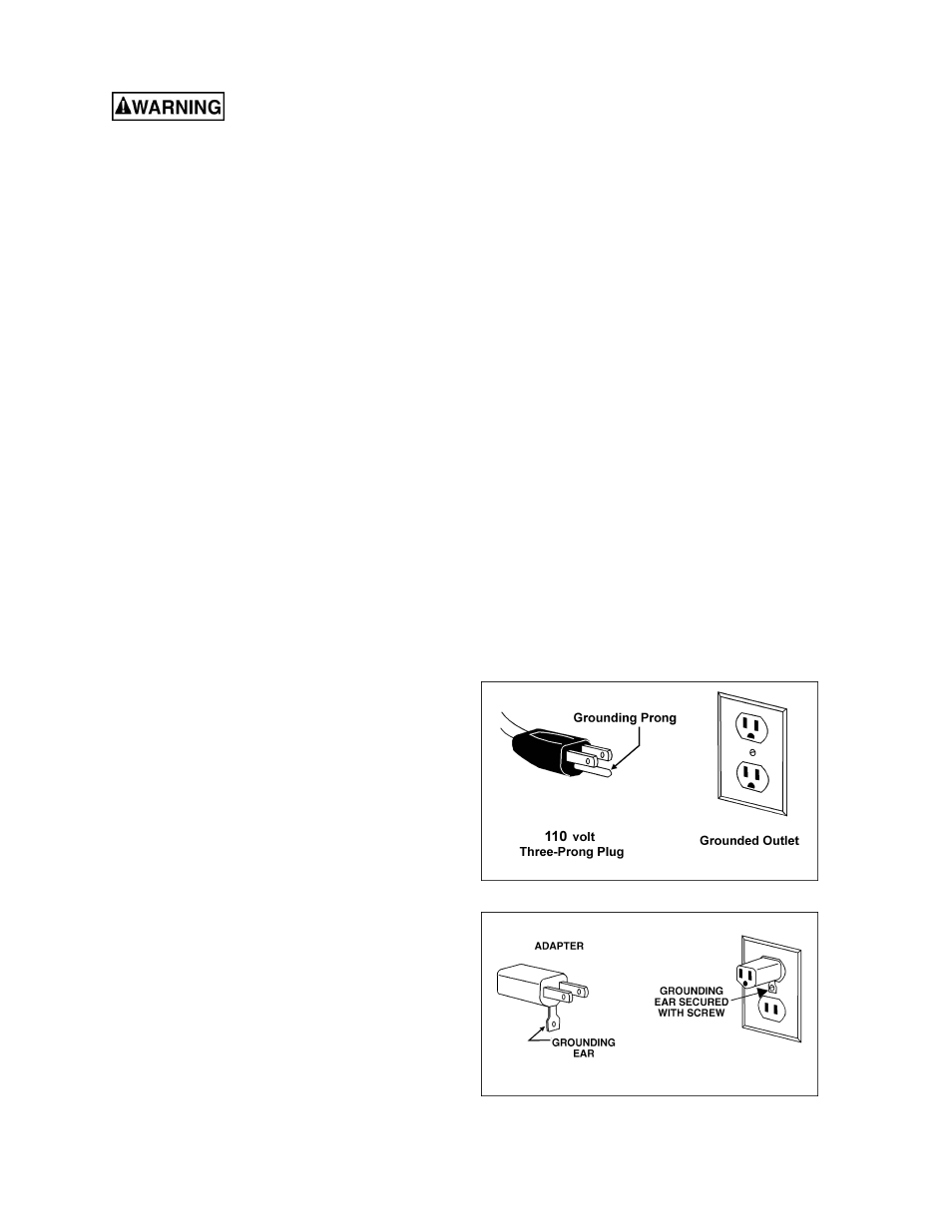 Grounding instructions | Jet Tools 16-32 Plus User Manual | Page 14 / 36