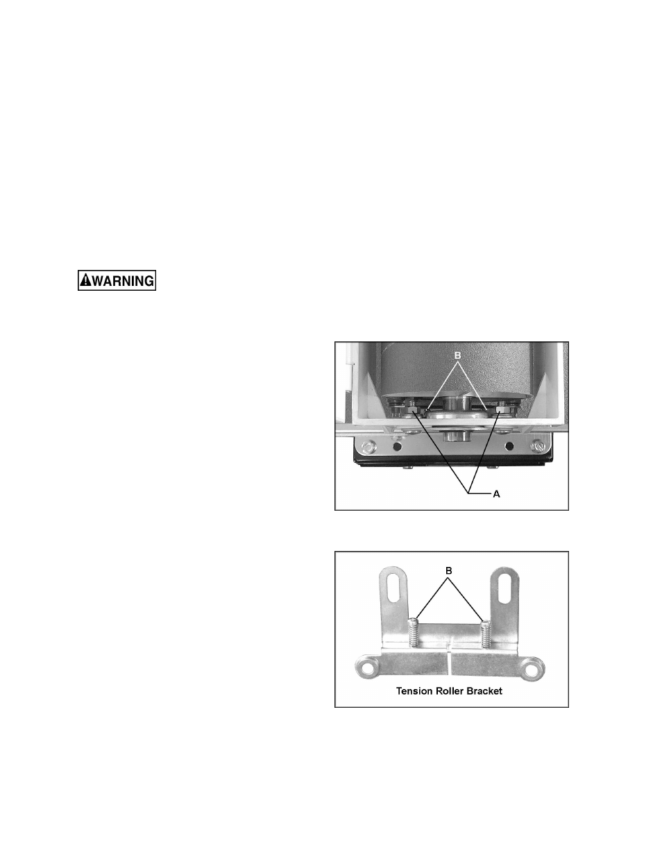 Tension roller alignment, Tension roller pressure adjustment | Jet Tools 16-32 Plus User Manual | Page 19 / 36