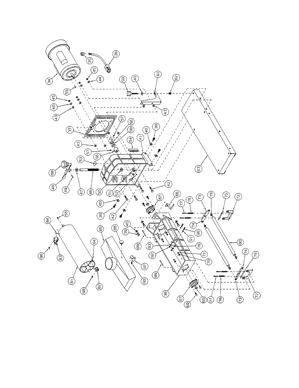 Drum head assembly | Jet Tools 16-32 Plus User Manual | Page 30 / 36