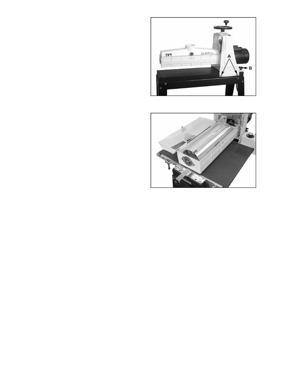 Fine tuning drum alignment | Jet Tools Drum Sander User Manual | Page 17 / 36