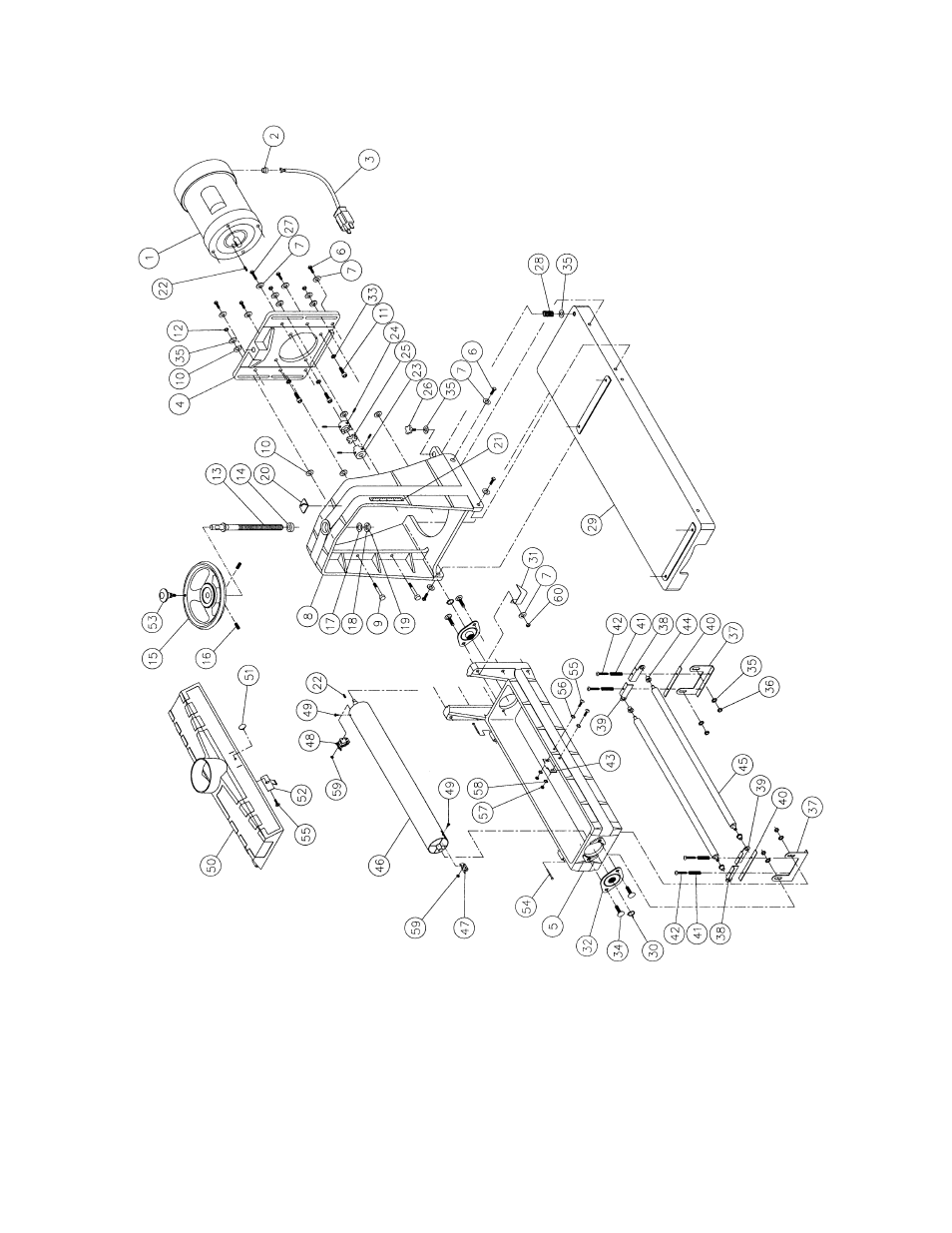 Drum head assembly | Jet Tools Drum Sander User Manual | Page 30 / 36