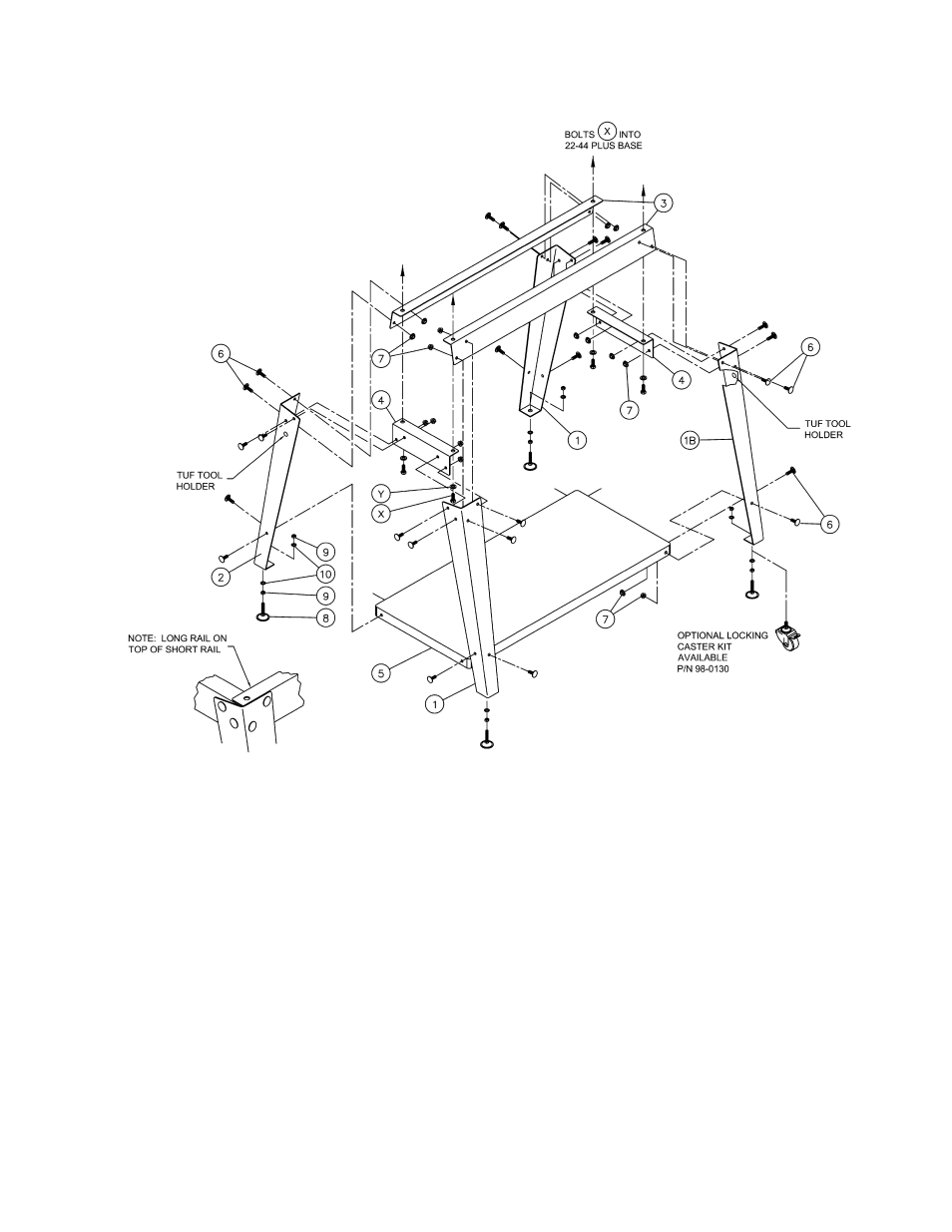 Open stand – #609004 (optional accessory) | Jet Tools Drum Sander User Manual | Page 33 / 36