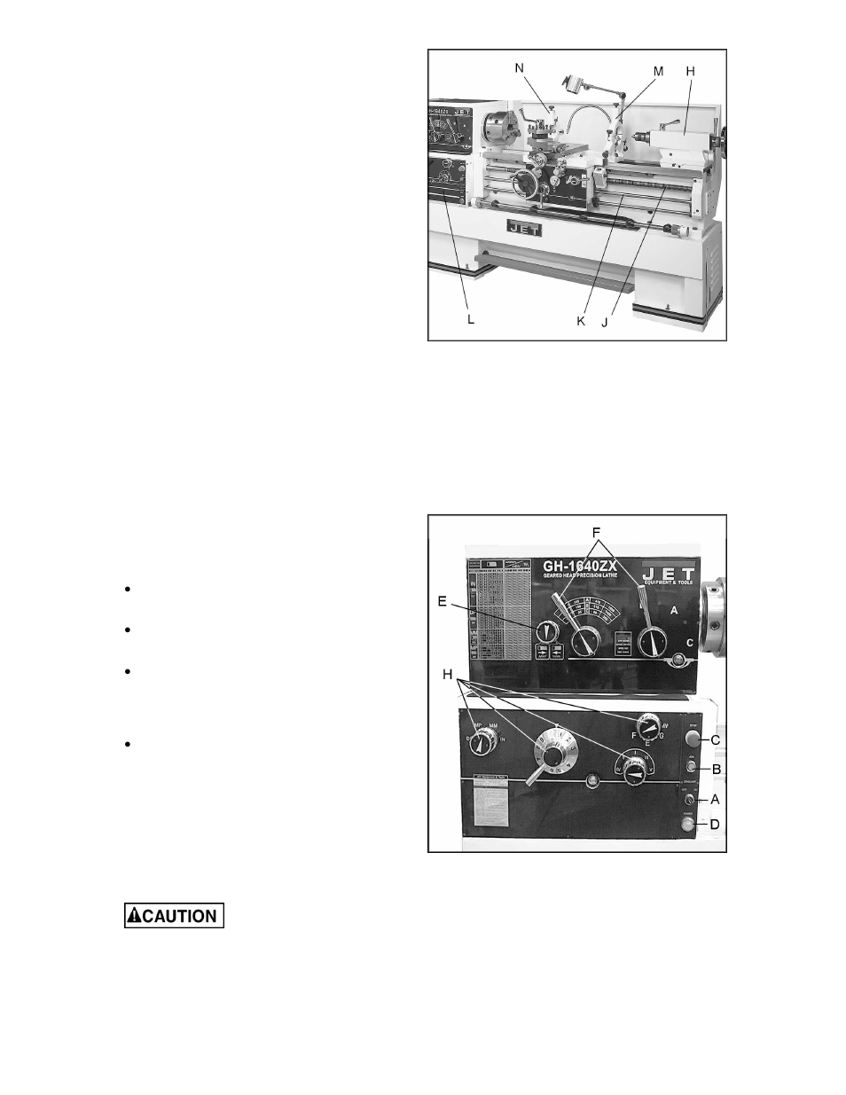 Controls | Jet Tools GH-1440ZX User Manual | Page 16 / 20