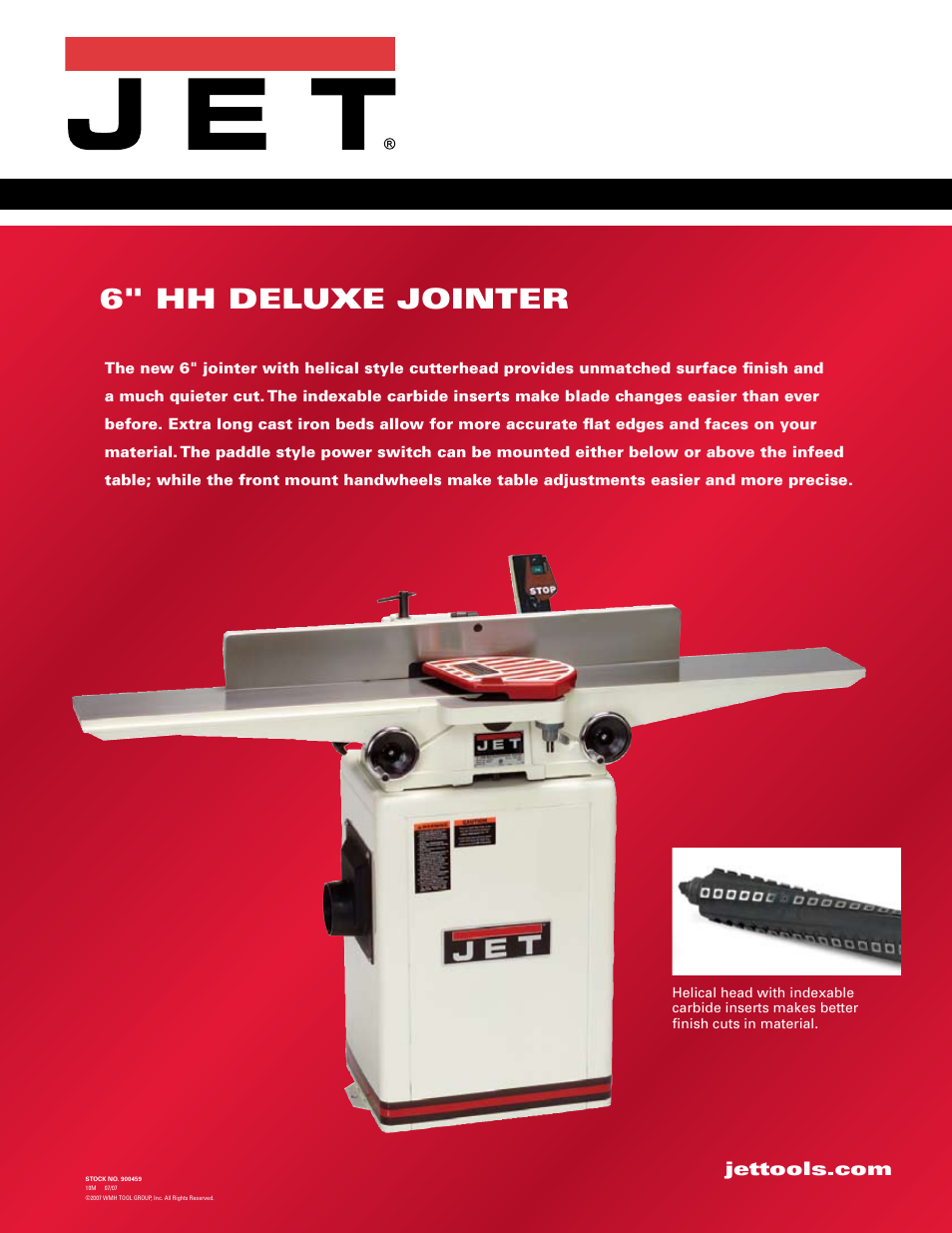 Jet Tools 6" HH User Manual | 2 pages