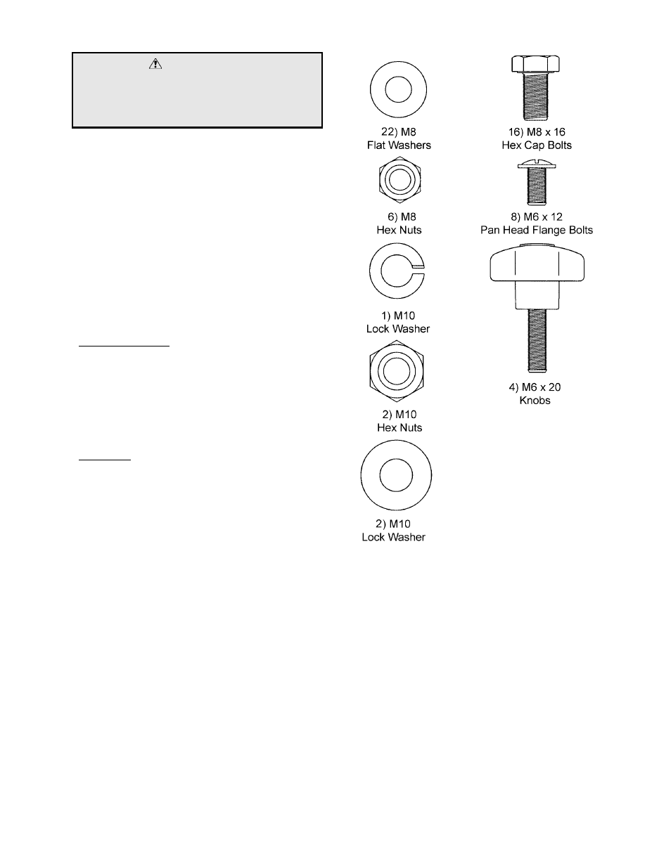 Warning | Jet Tools DC-1100C User Manual | Page 8 / 16