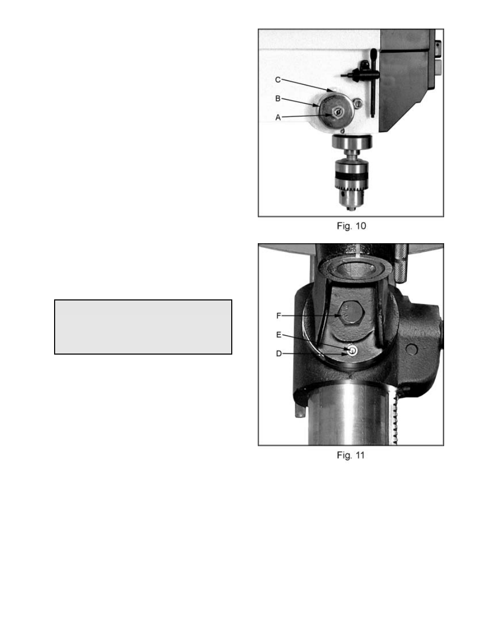Caution | Jet Tools JDP-17FSE User Manual | Page 14 / 20