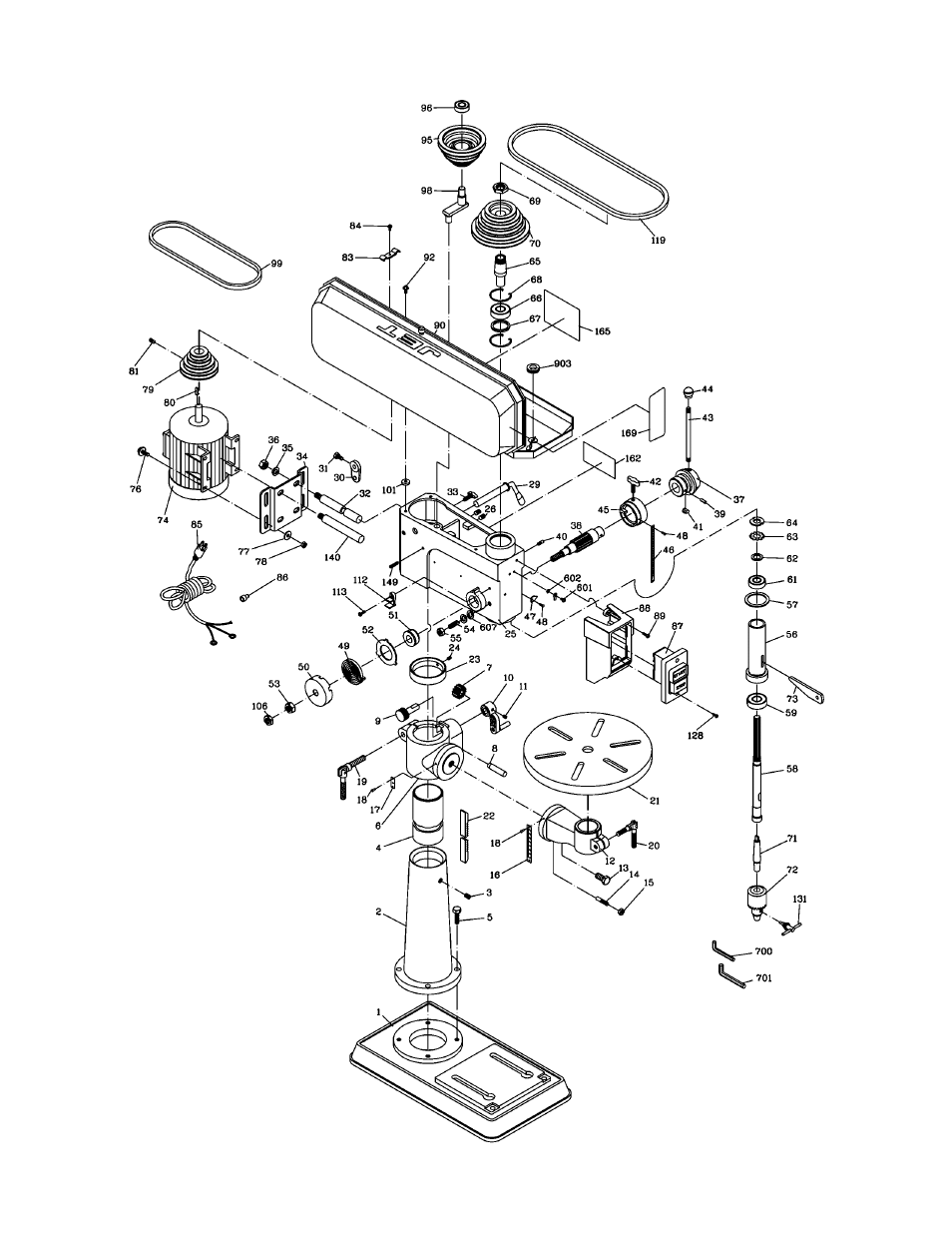 Jet Tools JDP-17FSE User Manual | Page 17 / 20