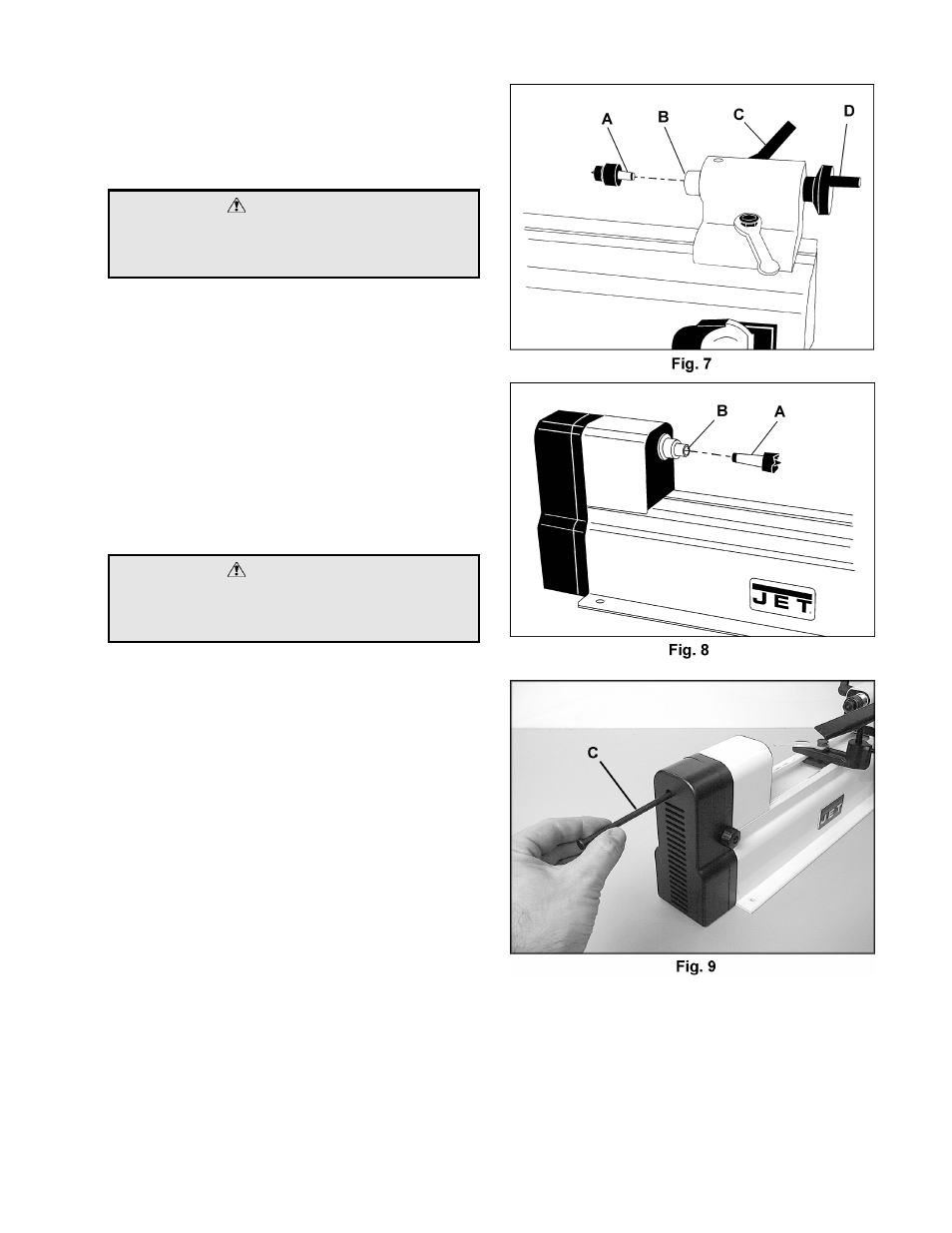 Caution | Jet Tools JPL-358 User Manual | Page 8 / 12