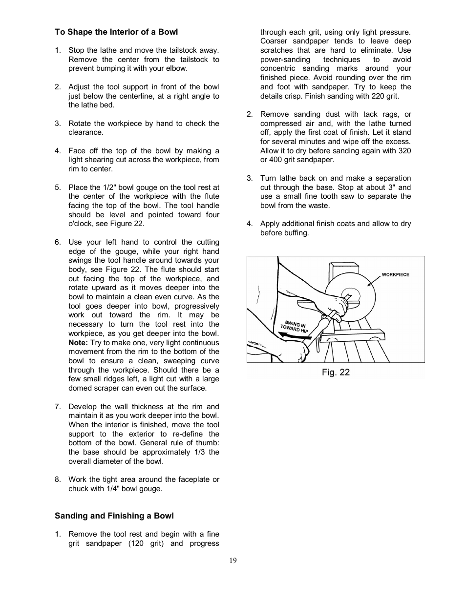 Jet Tools JWL-1442VS User Manual | Page 19 / 32