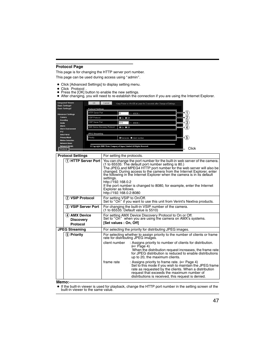JVC VN-V225U series User Manual | Page 47 / 85