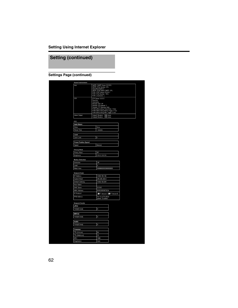 JVC VN-V225U series User Manual | Page 62 / 85