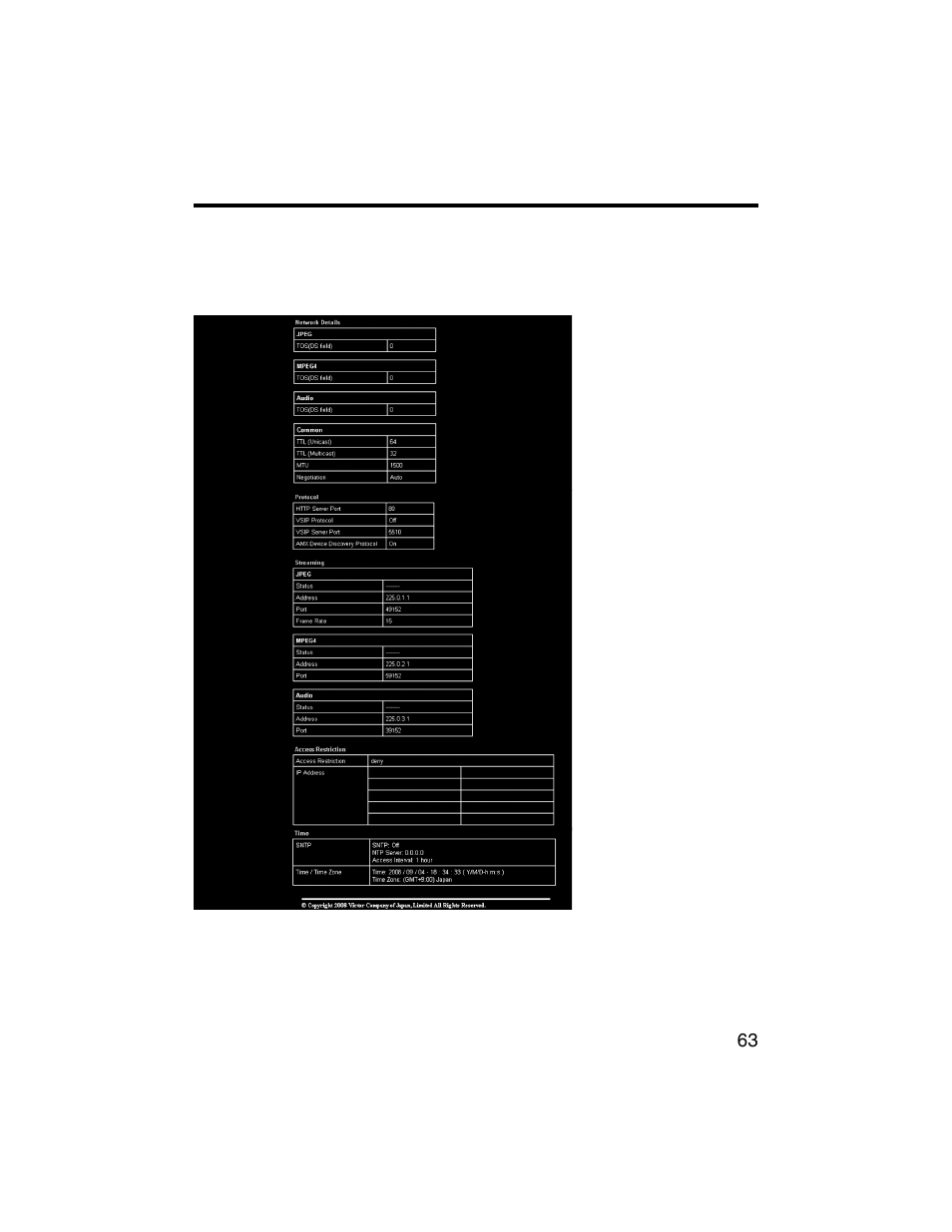 JVC VN-V225U series User Manual | Page 63 / 85