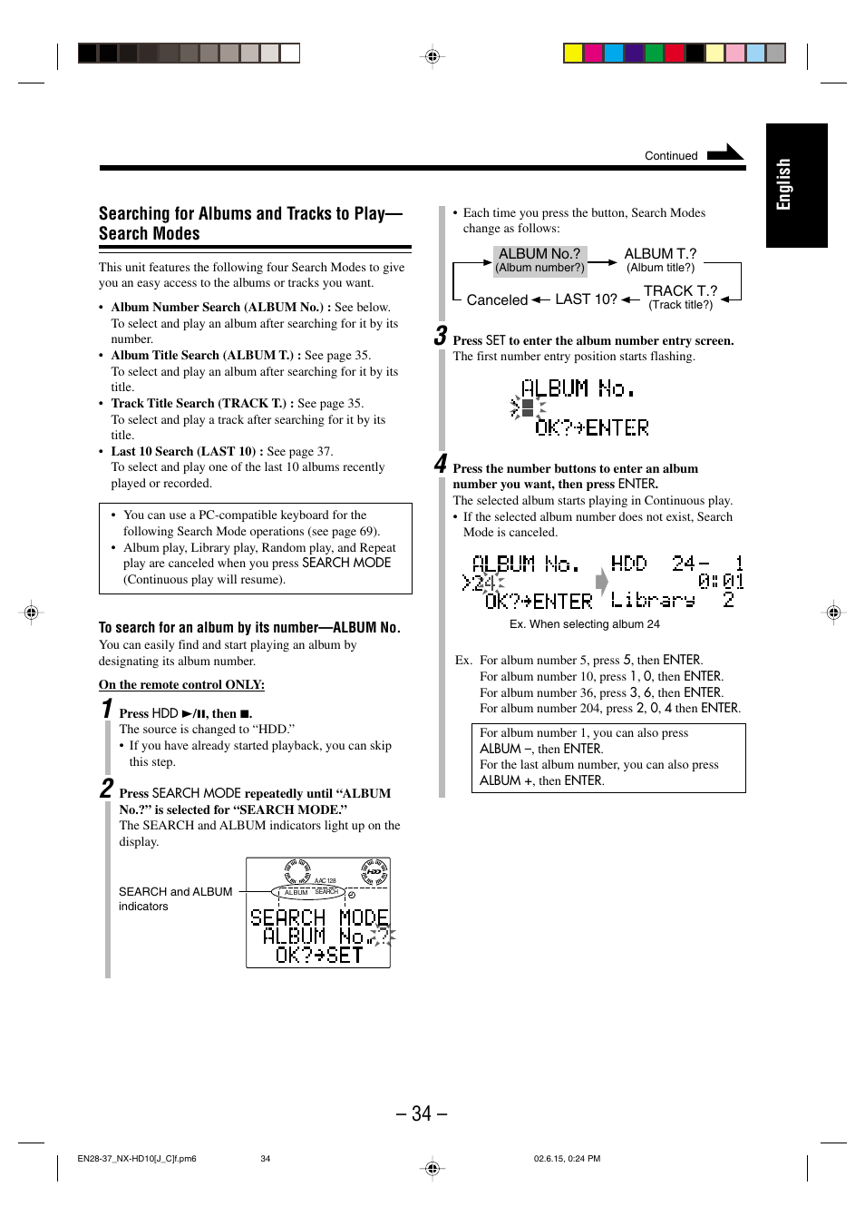 English | JVC NX-HD10 User Manual | Page 37 / 84