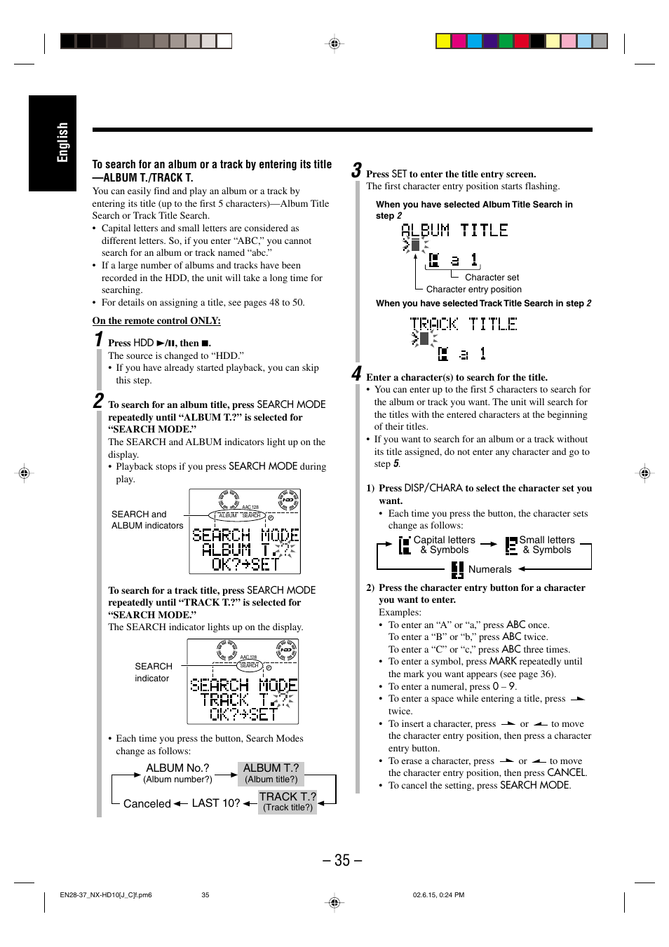 English | JVC NX-HD10 User Manual | Page 38 / 84