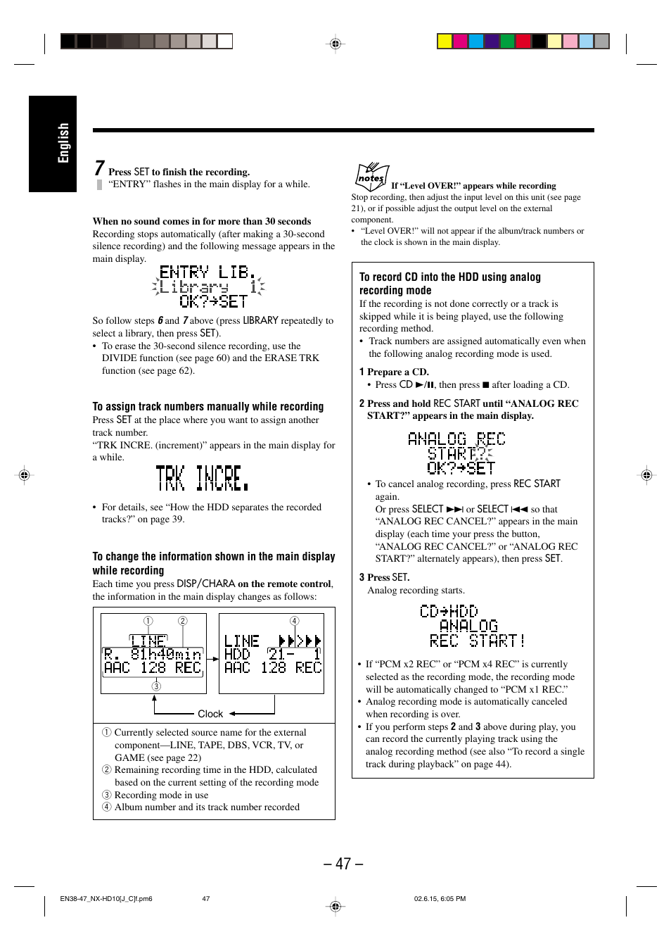 English | JVC NX-HD10 User Manual | Page 50 / 84