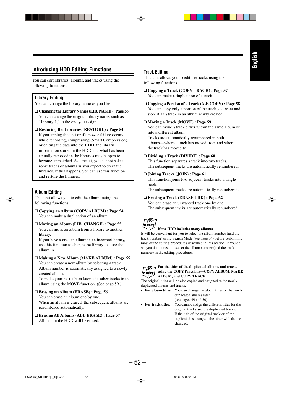 English introducing hdd editing functions | JVC NX-HD10 User Manual | Page 55 / 84