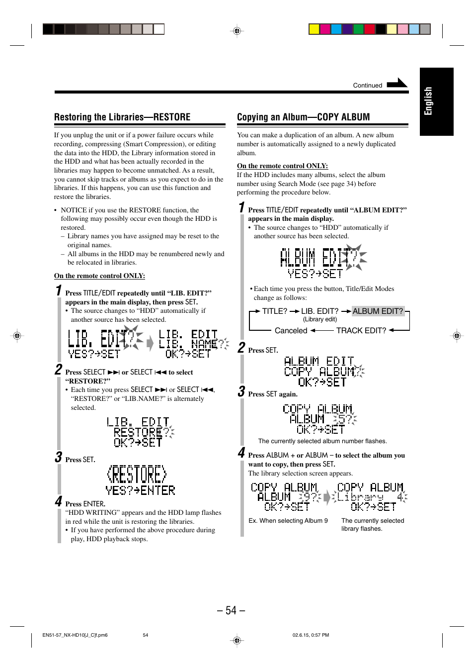 JVC NX-HD10 User Manual | Page 57 / 84