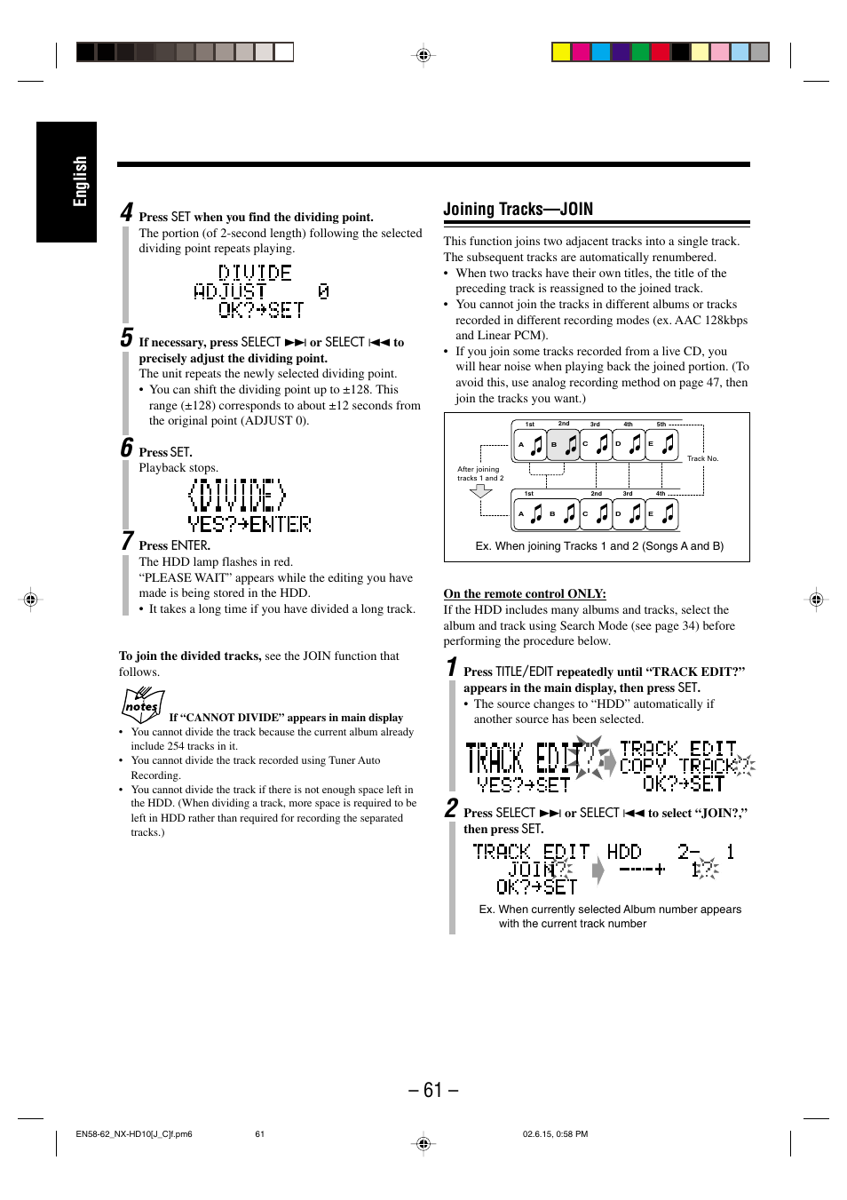 English joining tracks—join | JVC NX-HD10 User Manual | Page 64 / 84