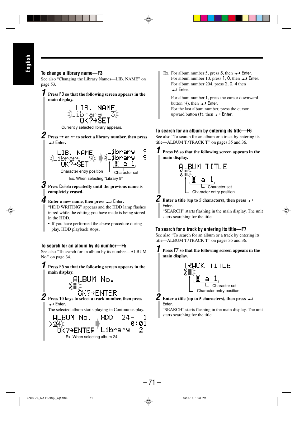 JVC NX-HD10 User Manual | Page 74 / 84