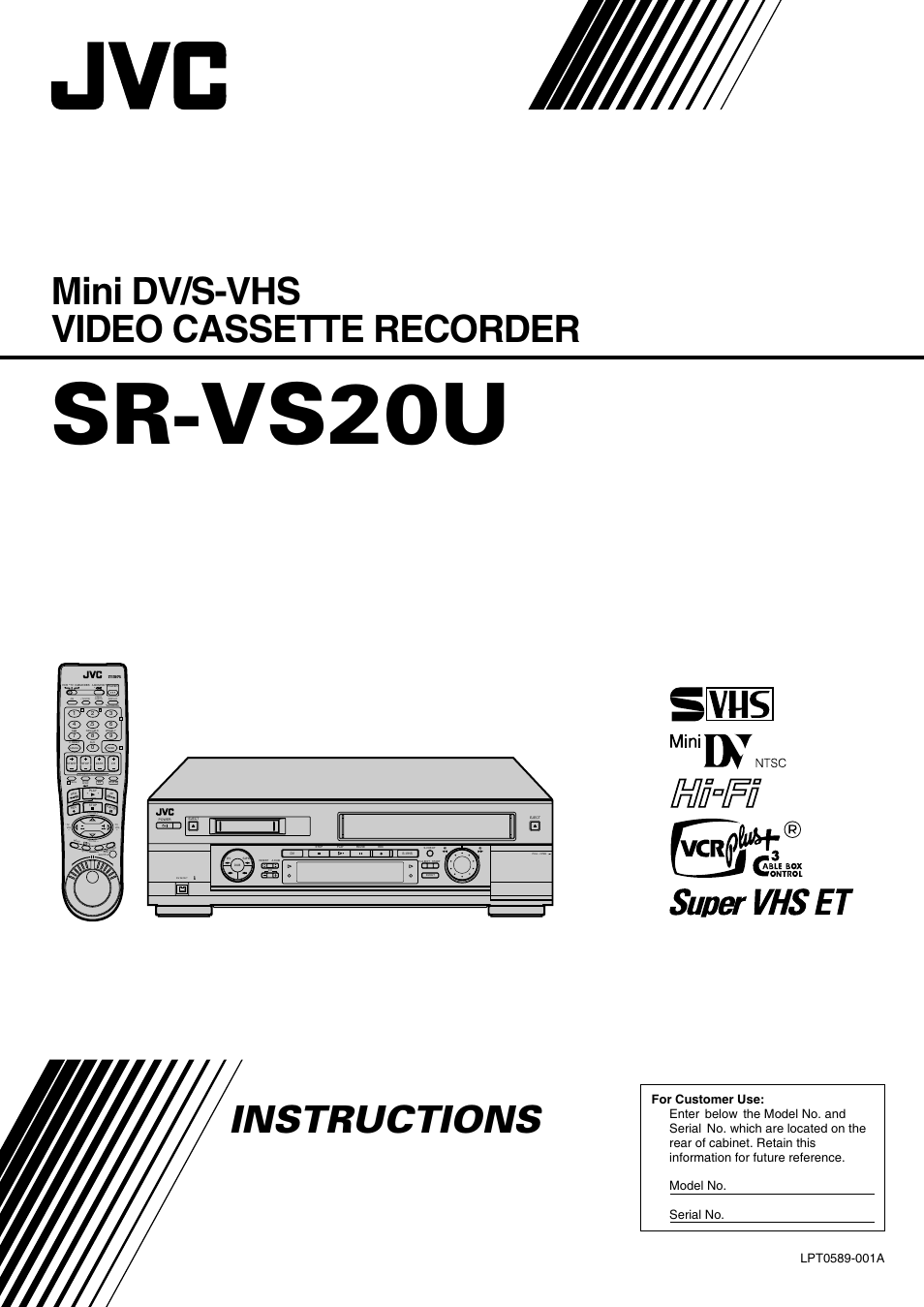 JVC SR-VS20U User Manual | 76 pages