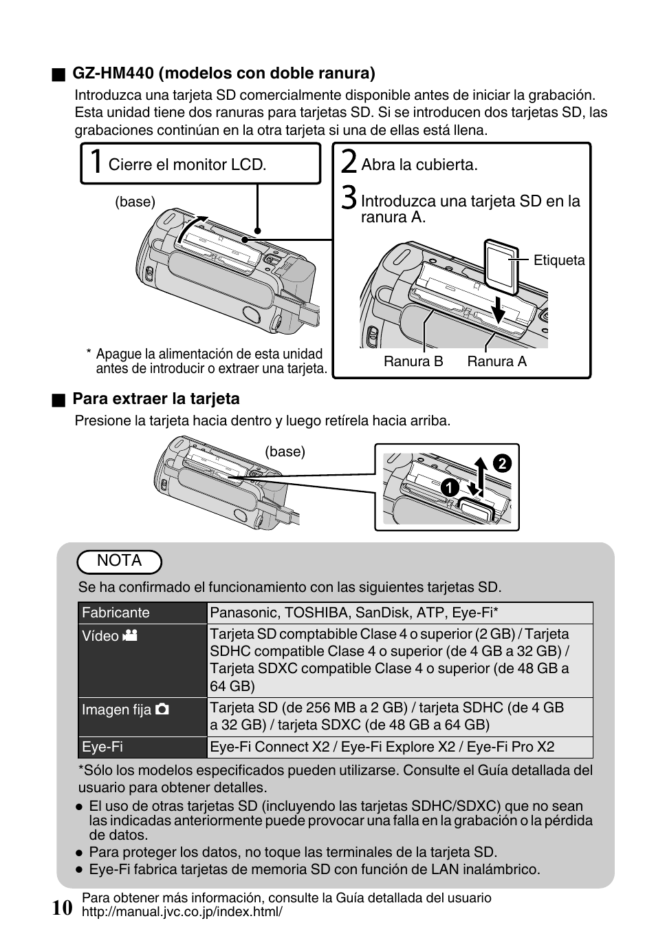 P. 10 | JVC EVERIO GZ-HM650U/GZ-HM450U User Manual | Page 42 / 64