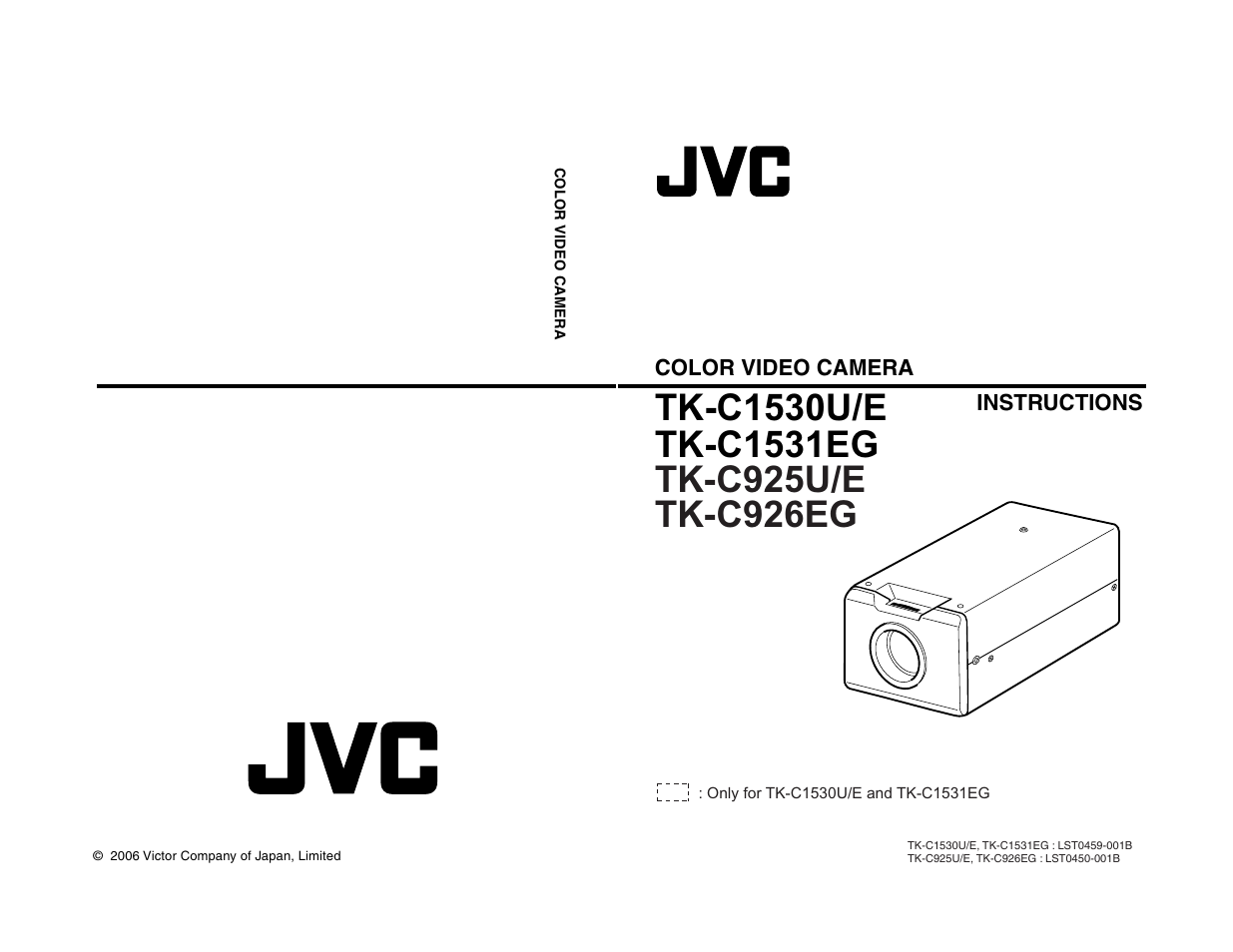 JVC TK-C1530U User Manual | 35 pages