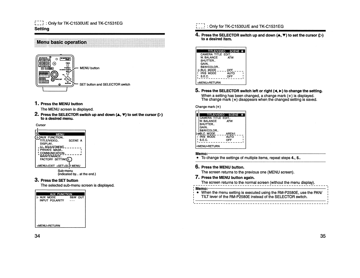 JVC TK-C1530U User Manual | Page 18 / 35