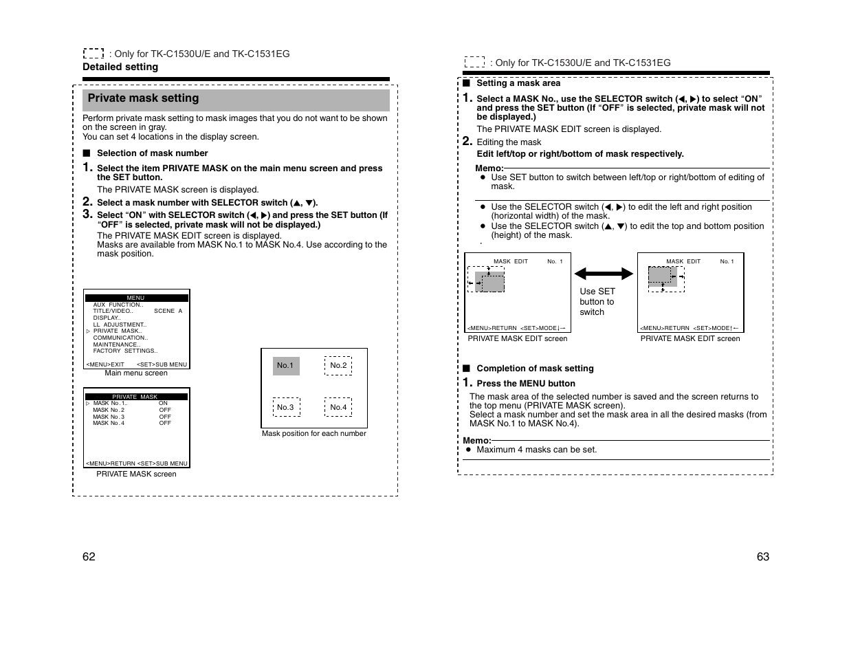 JVC TK-C1530U User Manual | Page 32 / 35