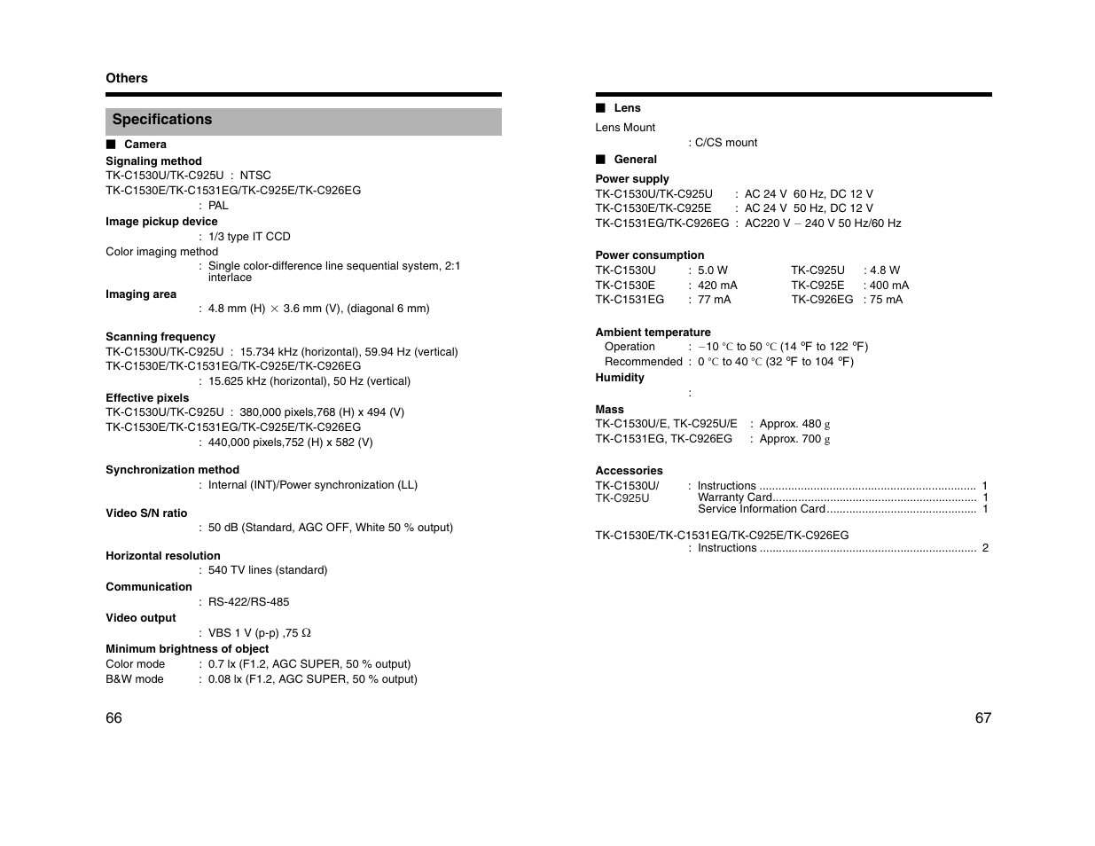 JVC TK-C1530U User Manual | Page 34 / 35