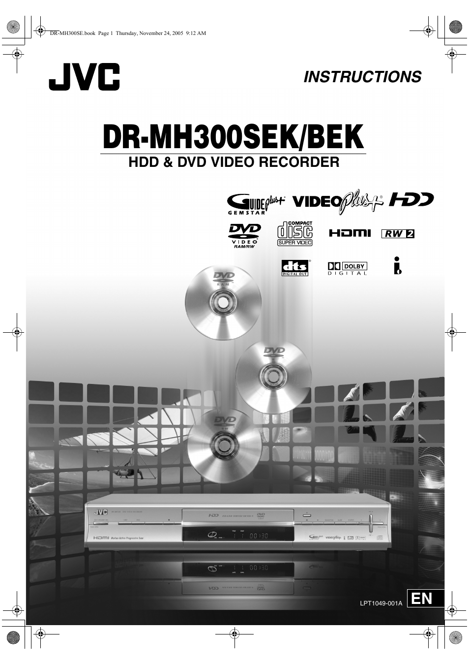 JVC DR-MH300BEK User Manual | 116 pages