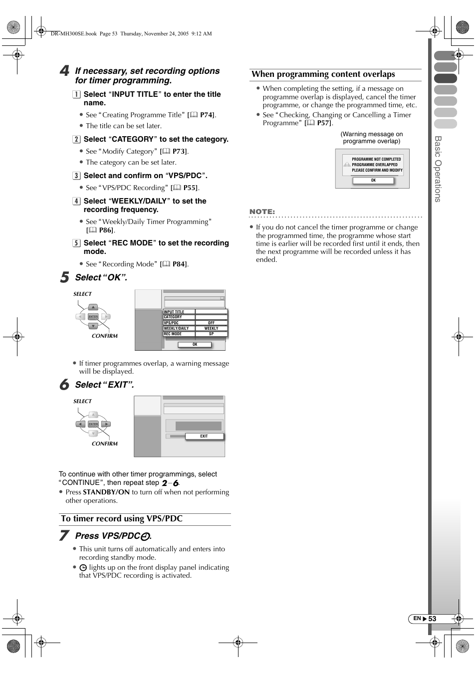 JVC DR-MH300BEK User Manual | Page 53 / 116