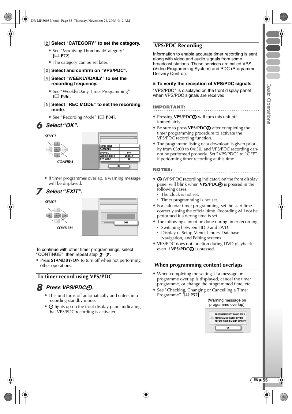 JVC DR-MH300BEK User Manual | Page 55 / 116