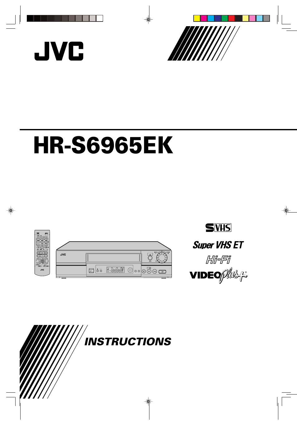 JVC VIDEO PLUS HR-S6965EK User Manual | 60 pages