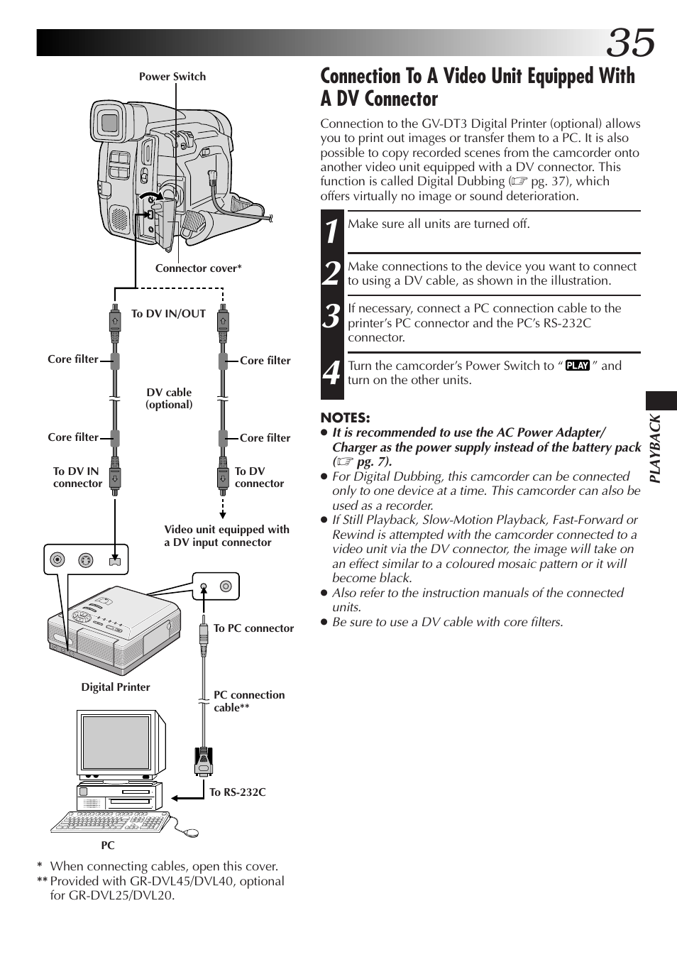 JVC GR-DVL25 User Manual | Page 35 / 64