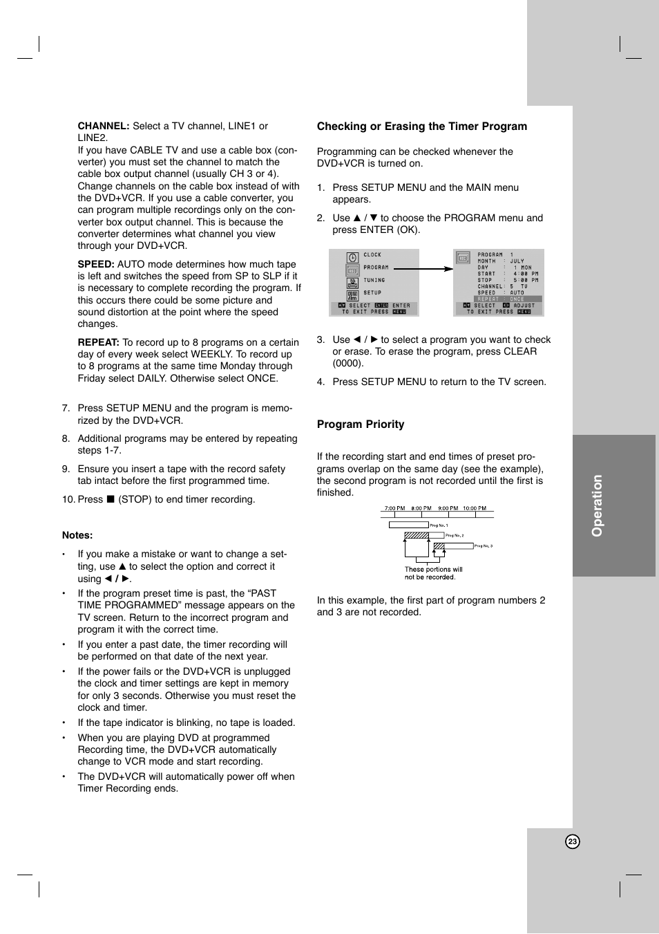 Operation | JVC HR-XVC41S User Manual | Page 23 / 37