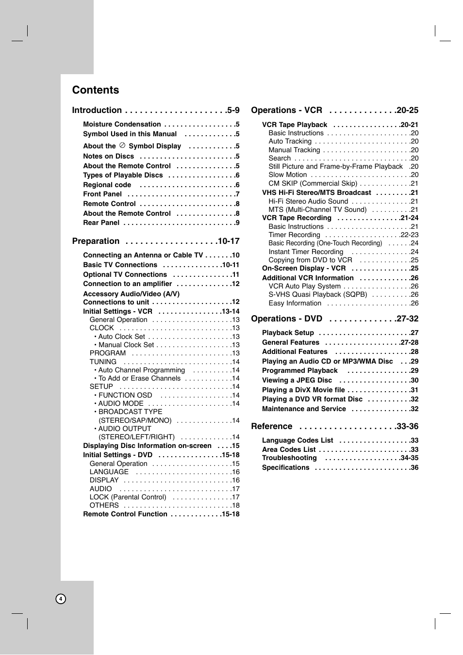 JVC HR-XVC41S User Manual | Page 4 / 37