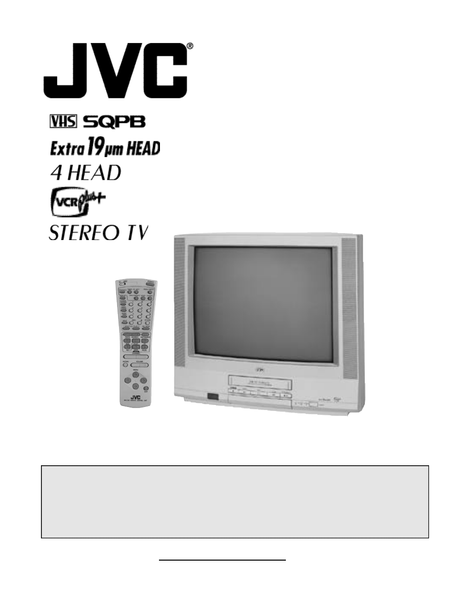 JVC TV 20240 User Manual | 36 pages