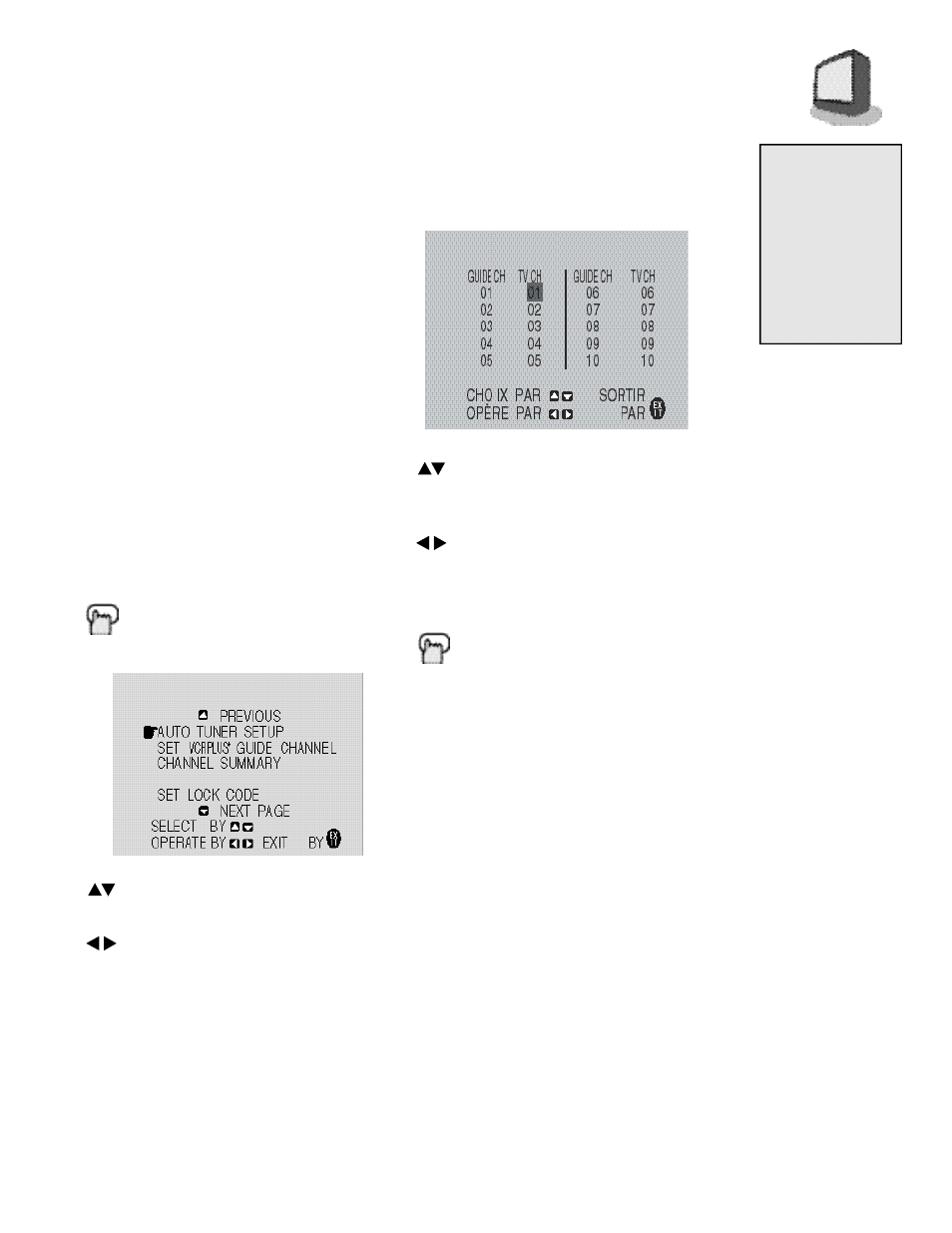 Vcr plus, Guide setup | JVC TV 20240 User Manual | Page 15 / 36