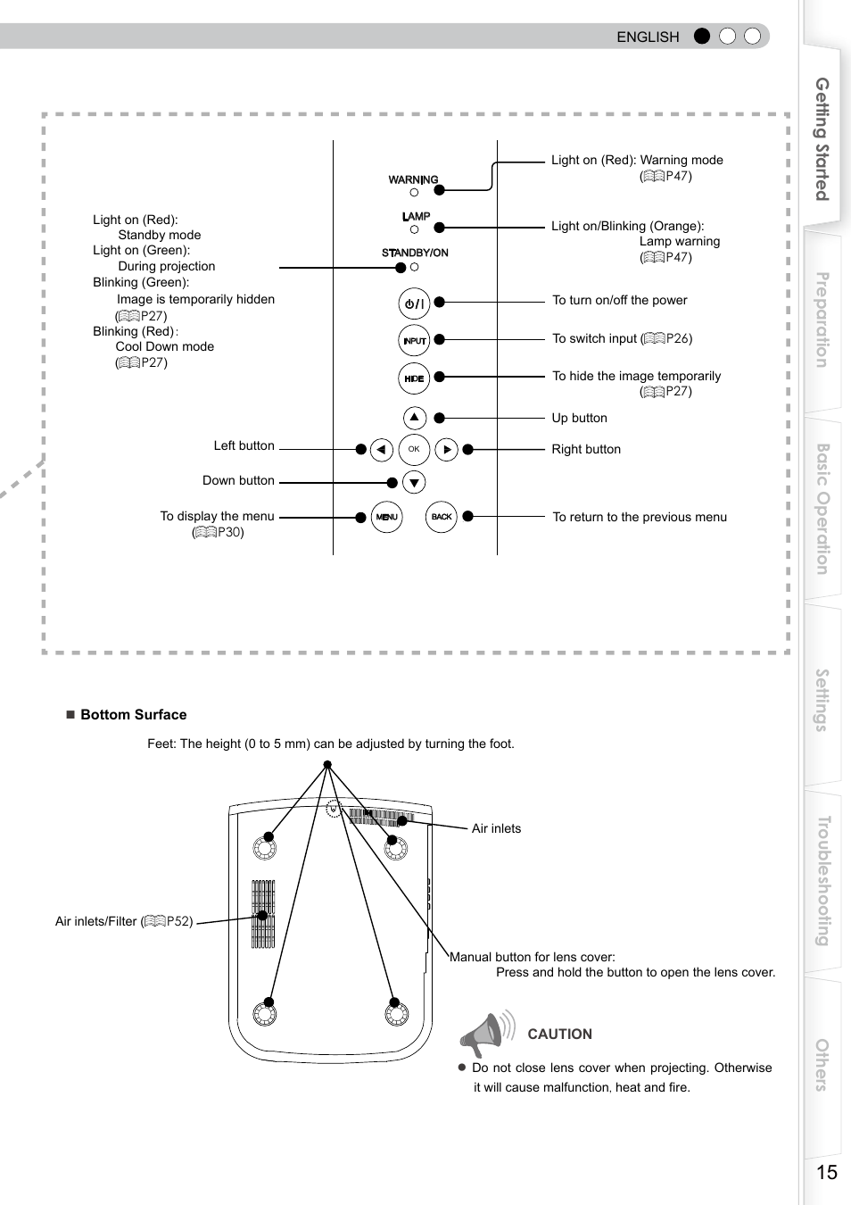 JVC DLA-RS0 User Manual | Page 15 / 120