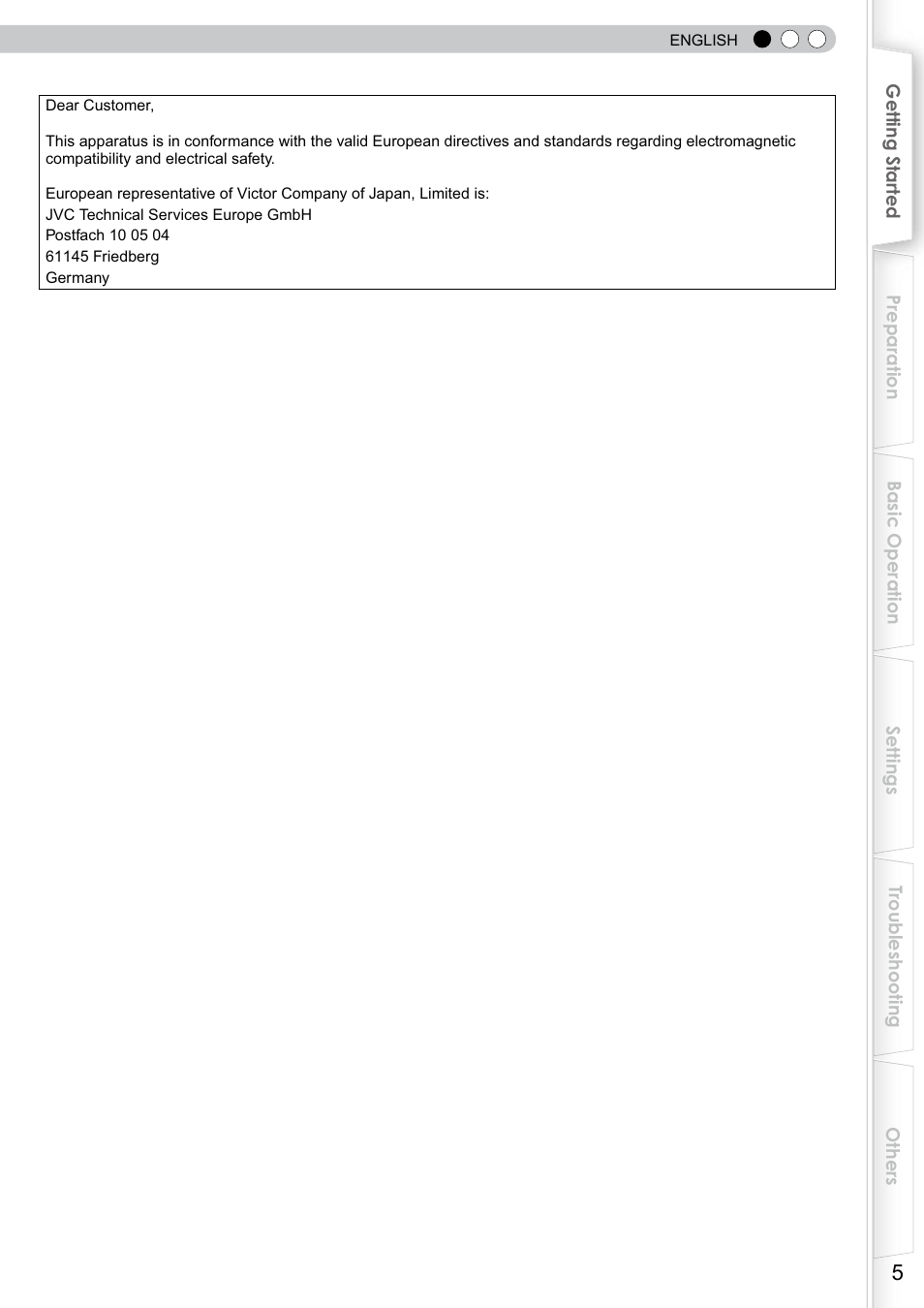 Safety precautions (continued) | JVC DLA-RS0 User Manual | Page 5 / 120