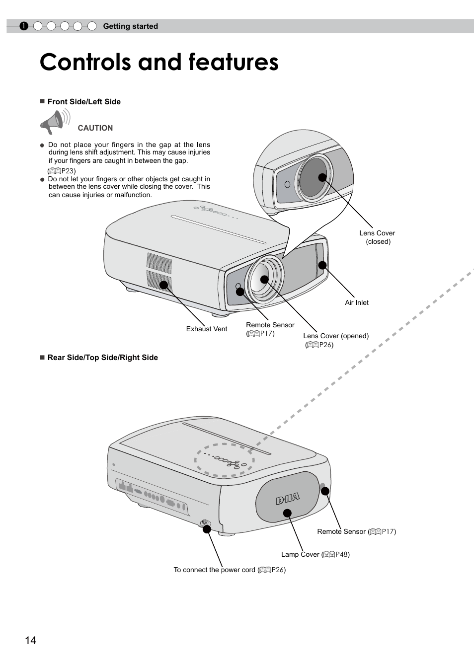 Controls and features | JVC DLA-RS0 User Manual | Page 74 / 120