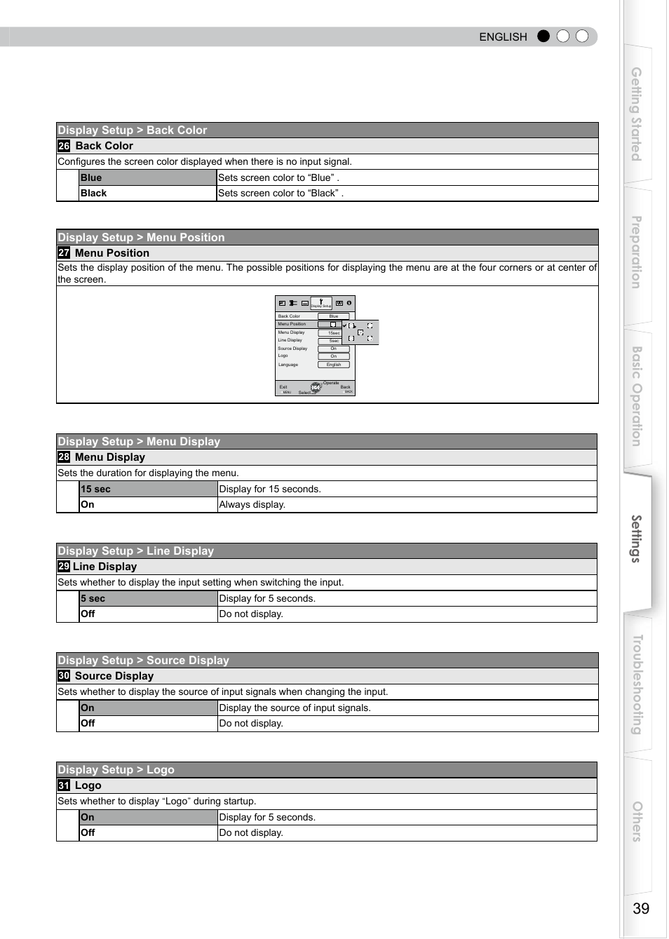 JVC DLA-RS0 User Manual | Page 99 / 120