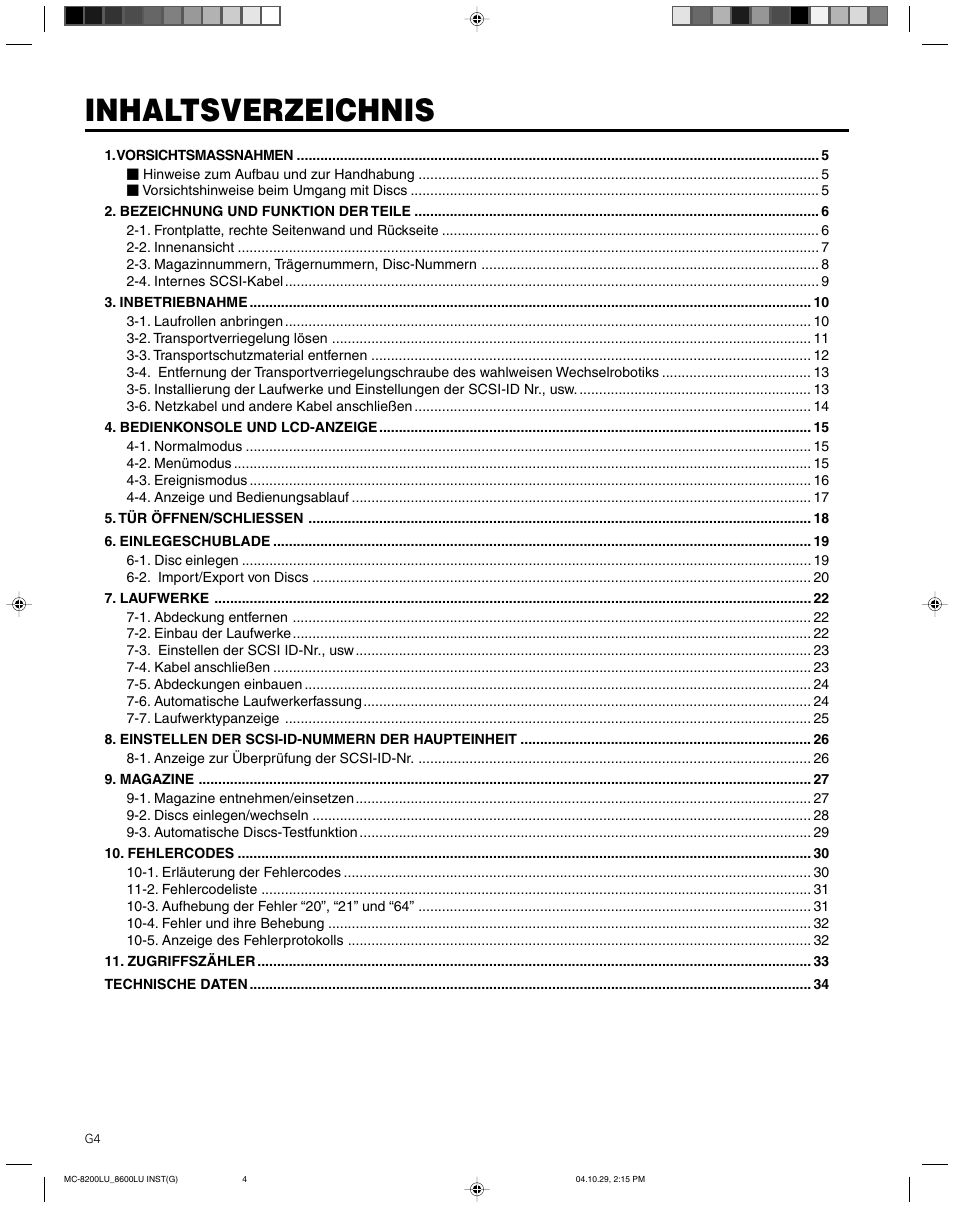 JVC CD/DVD Library MC-8200LU User Manual | Page 39 / 138