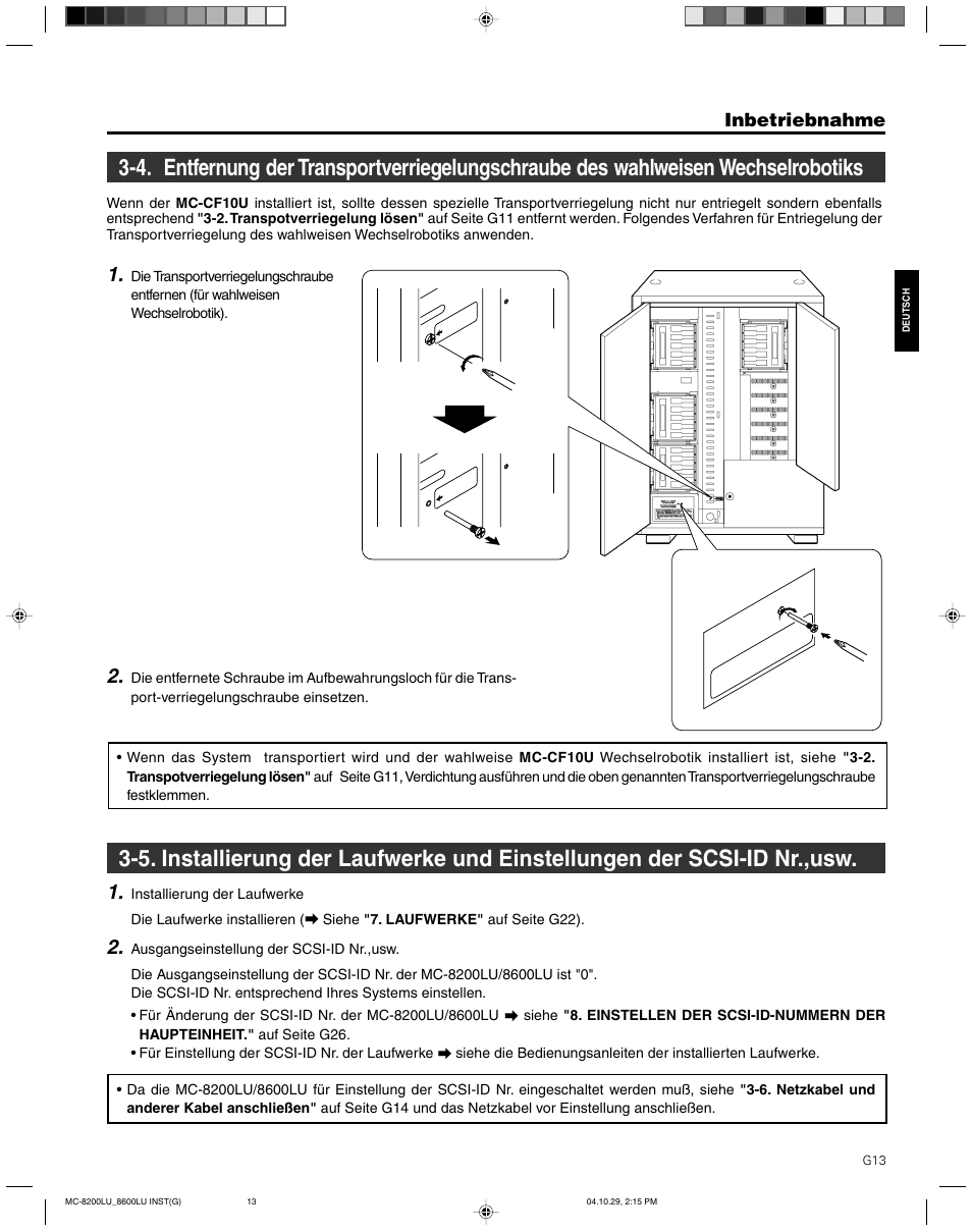 JVC CD/DVD Library MC-8200LU User Manual | Page 48 / 138