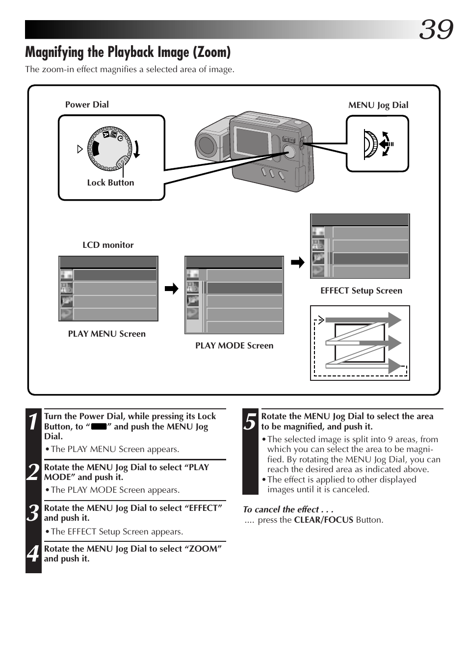 Magnifying the playback image (zoom) | JVC CompactFlash LYT0143-001A User Manual | Page 39 / 68