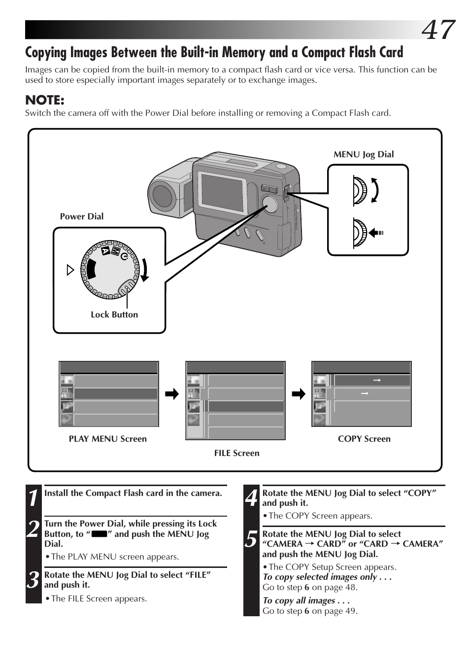 Playback, Cont.) | JVC CompactFlash LYT0143-001A User Manual | Page 47 / 68