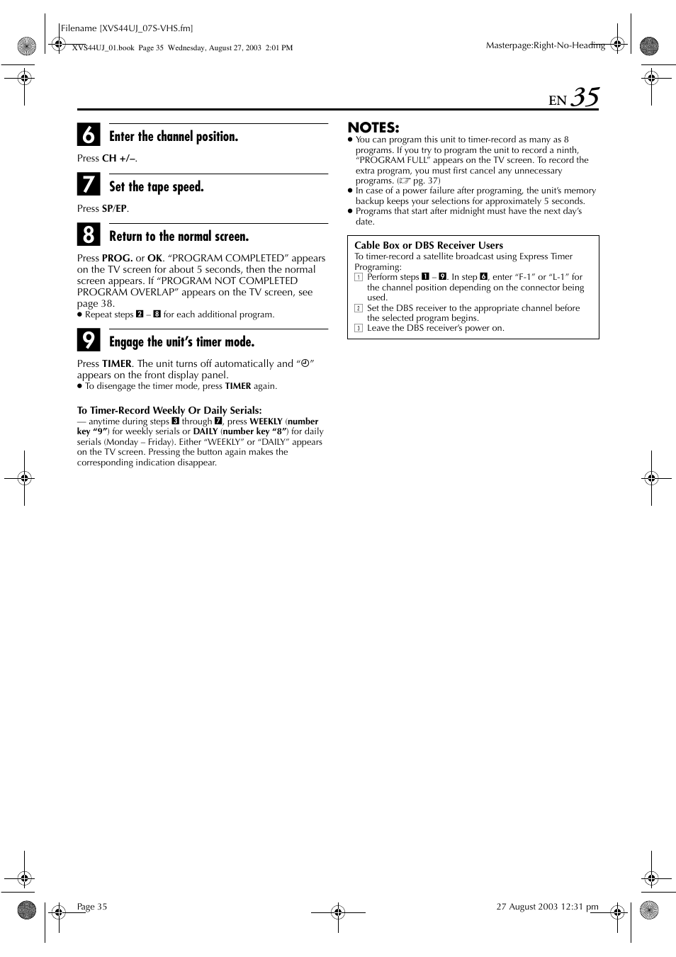 Pg. 35 | JVC HR-XVS44UJ User Manual | Page 35 / 92