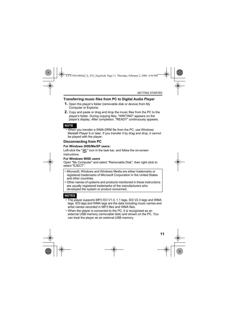 JVC XA-F57P User Manual | Page 11 / 44