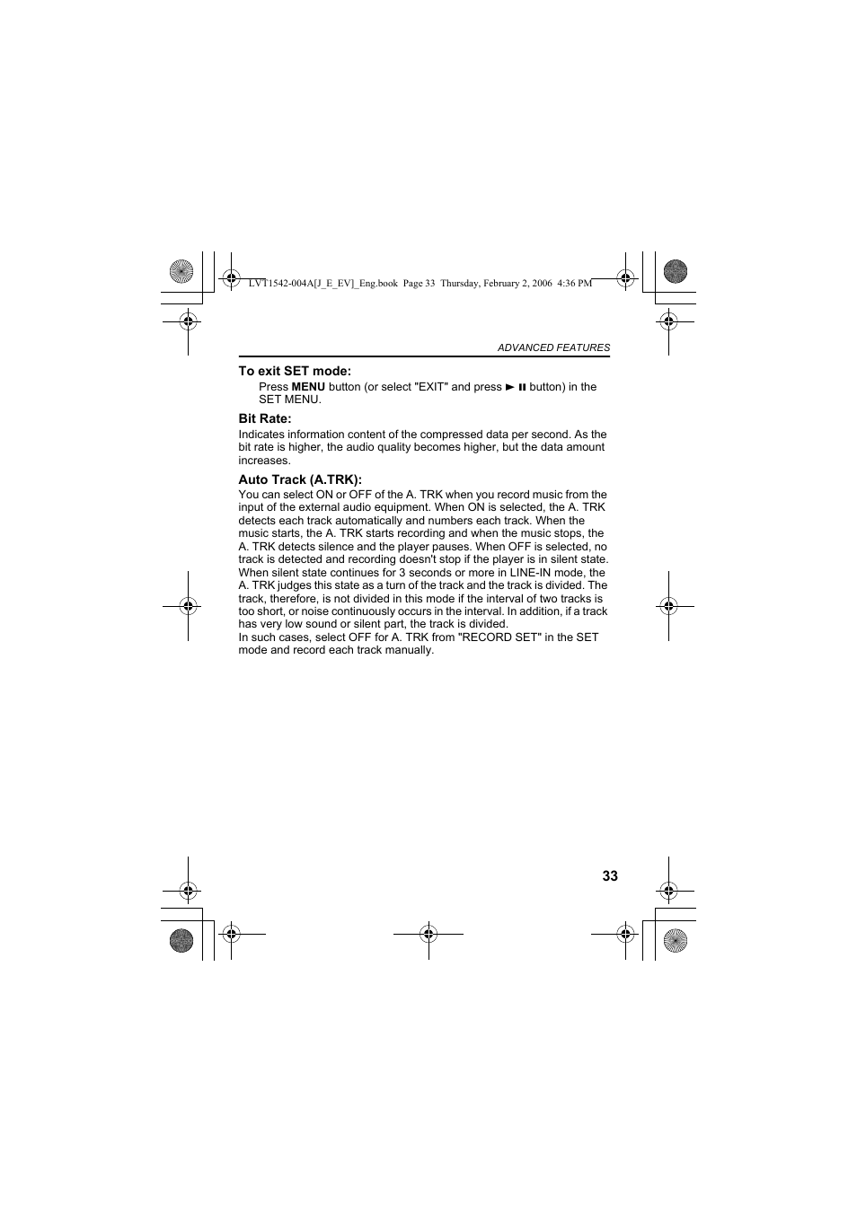 JVC XA-F57P User Manual | Page 33 / 44