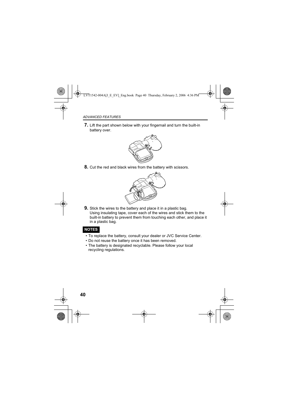 JVC XA-F57P User Manual | Page 40 / 44
